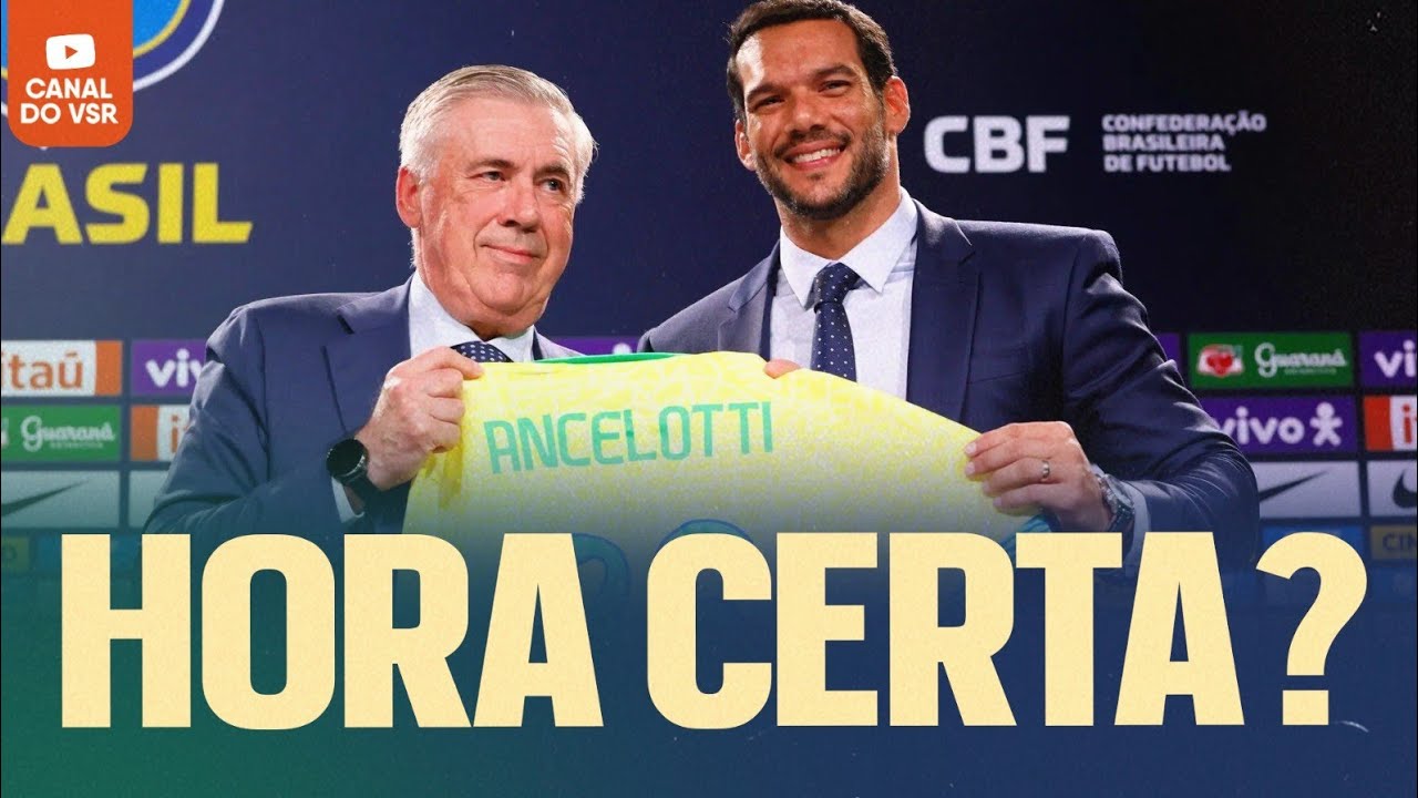 CBF DÁ ÓTIMO RECADO RENOVANDO COM ANCELOTTI ANTES DA COPA DE 26