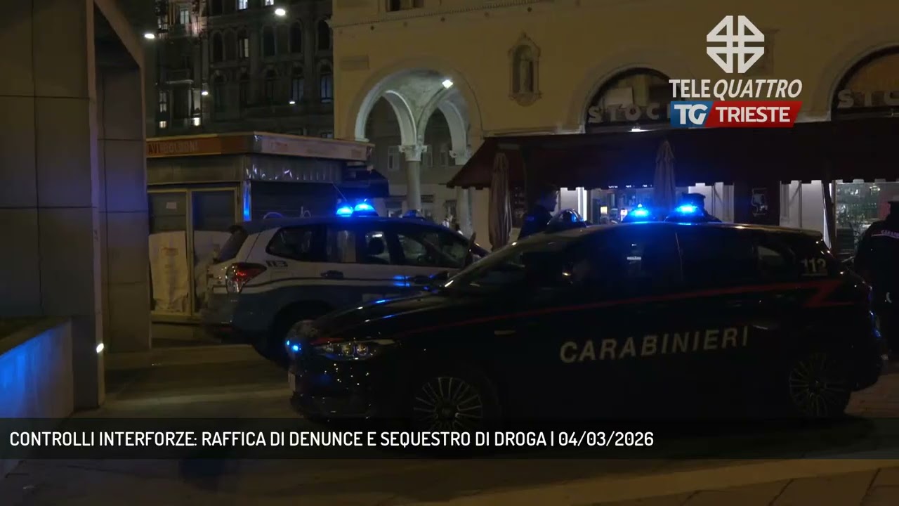 CONTROLLI INTERFORZE: RAFFICA DI DENUNCE E SEQUESTRO DI DROGA | 04/03/2026