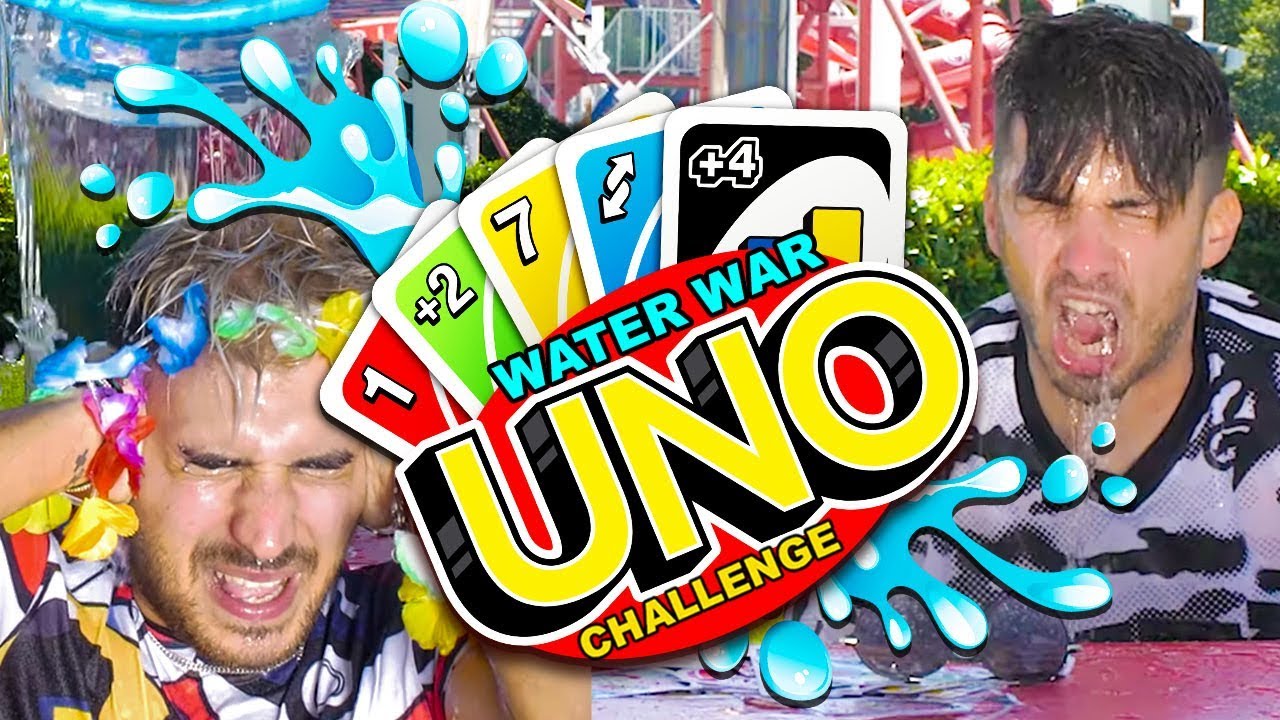 UNO CHALLENGE (Water War Edition) LA CARTA PIÙ BASSA PERDE! | Matt & Bise
