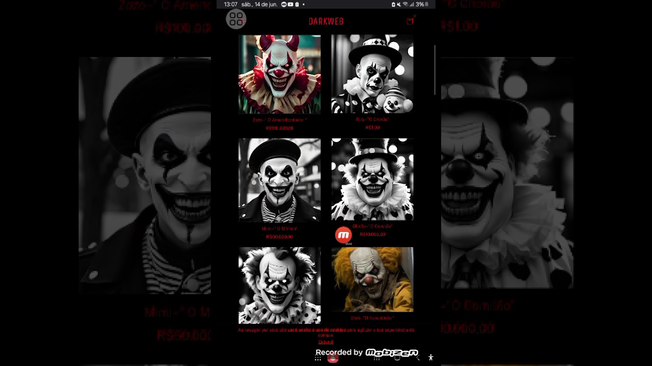 Comprei um palhaço na Dark web