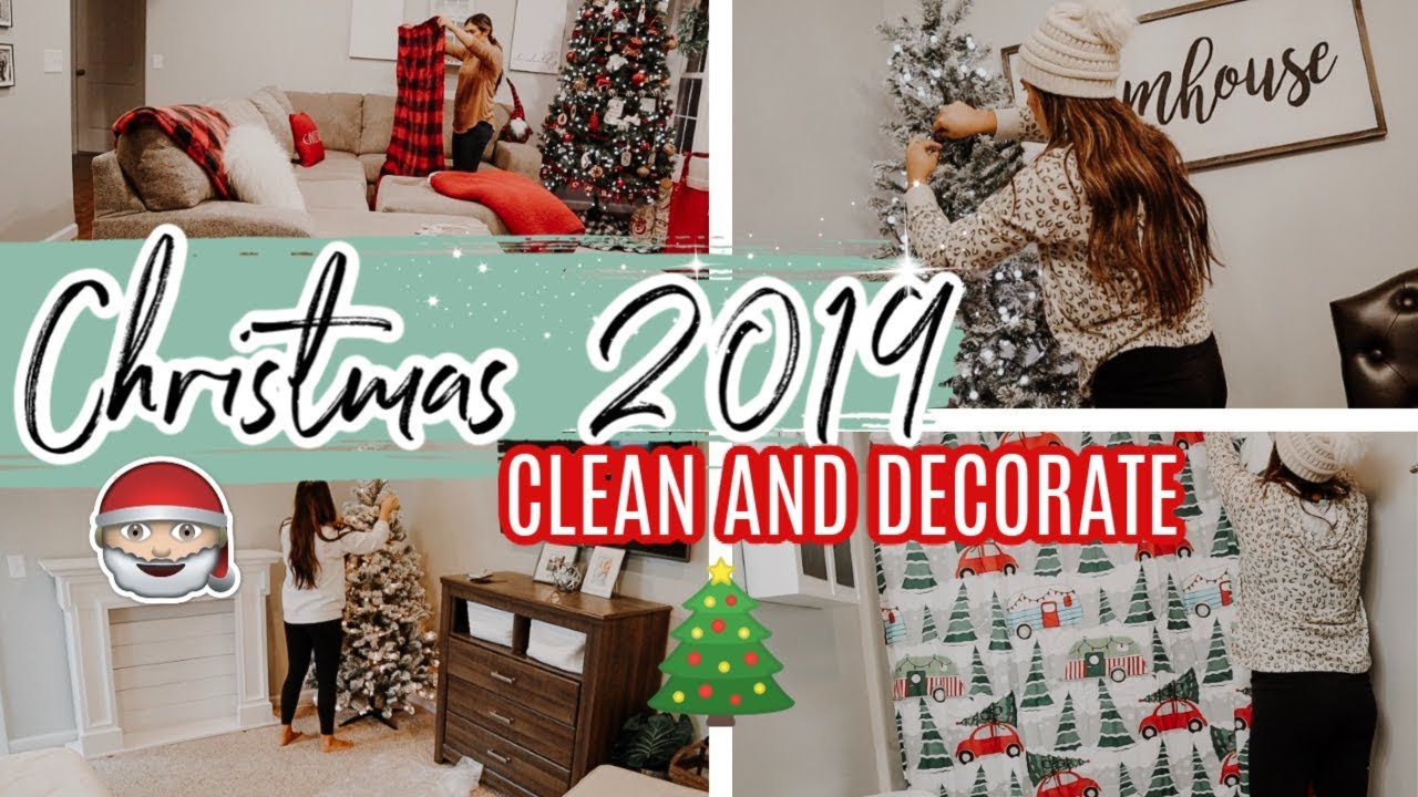 CLEAN & DECORATE WITH ME CHRISTMAS 2019 | ENTIRE HOUSE CHRISTMAS DECORATING!