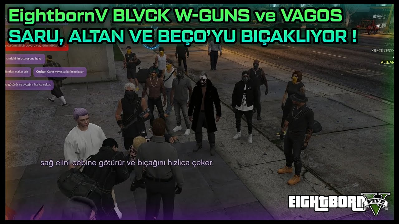EightbornV W-GUNS VE VAGOS, SARU, ALTAN VE BEÇO'YU BIÇAKLIYOR ! - 3 YAYINCI GÖZÜNDEN!