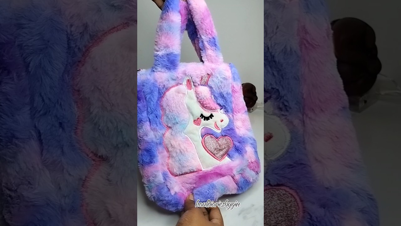 unicorn Fur handbag😍#shortsfeed #unboxing #meeshohaul #meeshofinds #meeshorocketdeals