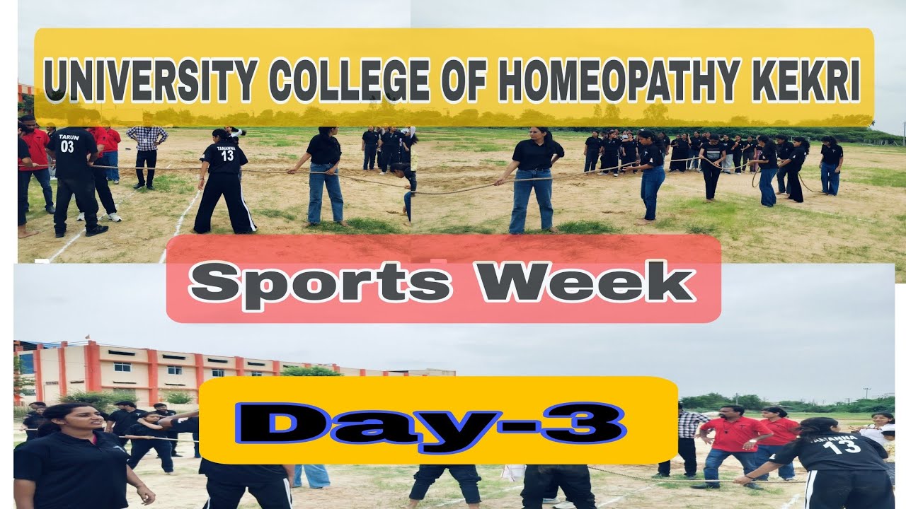 UNIVERSITY COLLEGE OF HOMEOPATHY KEKRI AJMER SPORTS WEEK