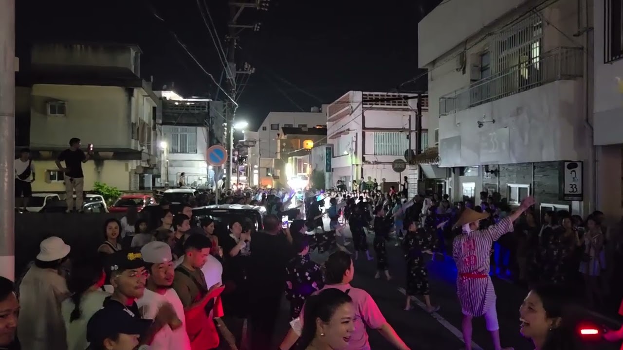 園田青年会 旧盆 ウークイ 道じゅねー 2025 百軒通り 2025.9.6