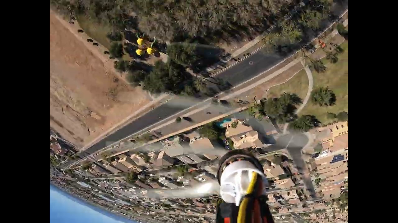 Gopro mounted on the ultra slow stick, tried chasing a crow little after the 3min mark