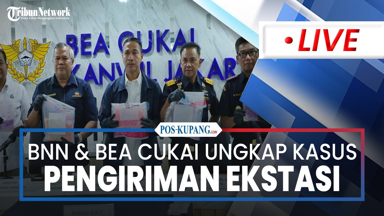 🔴BNN Bersama Bea Cukai Berhasil Ungkap Kasus Pengiriman 1.907,2 Gram Ekstasi