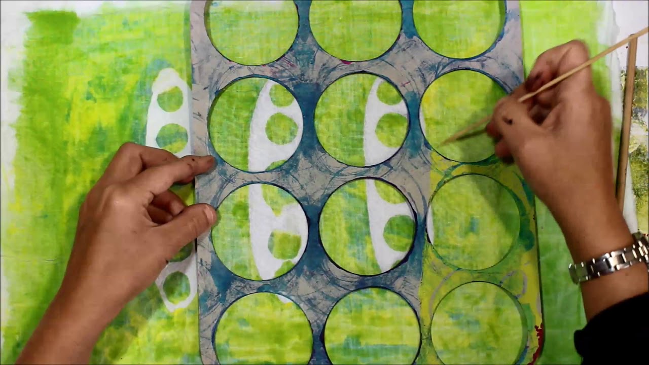 Mono Printed Fabric, Thickened Dye, and Gelli®
