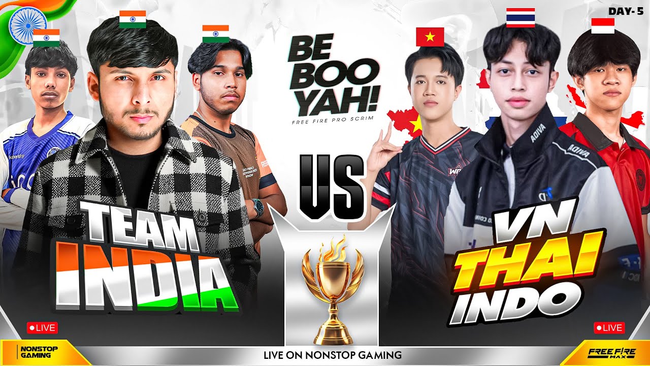 BE BOOYAH WATCH PARTY DAY-5 🔥🥵 TOP 3 INTO  FINALE 😨💀  || NG RGE 🇮🇳 vs AVIDA 🇹🇭, MBR 🇮🇩, FLASH 🇻🇳