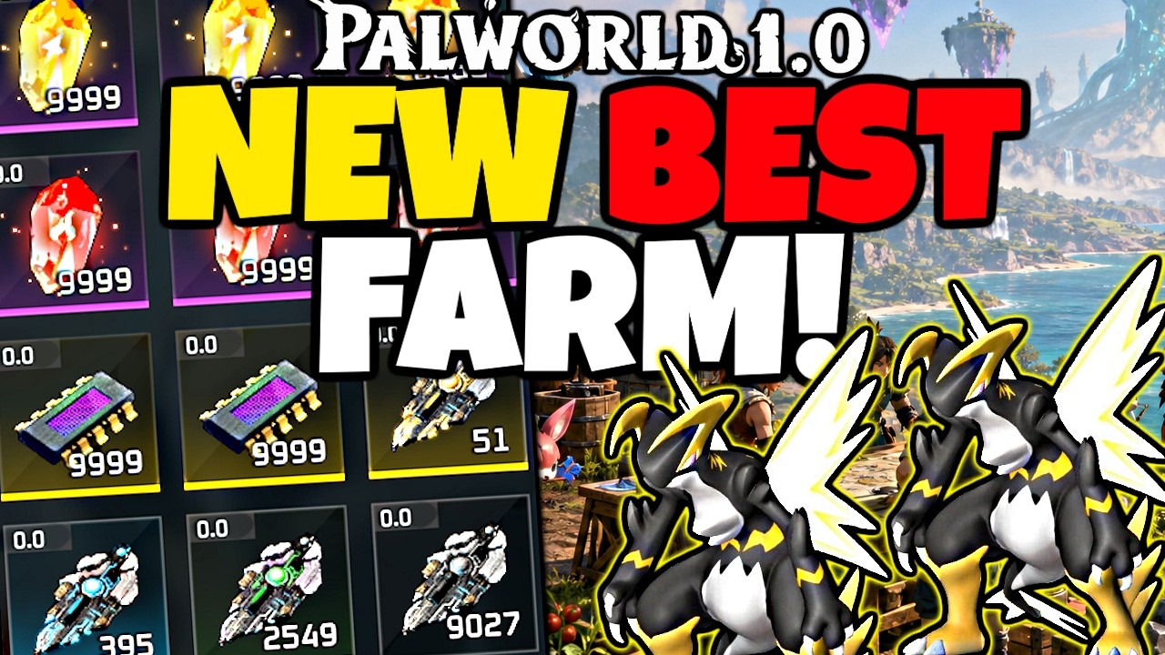 Моя новая ЛЮБИМАЯ ферма в Palworld 1.0 &mdash; Древние реликвии, Сияющие камни и Эндгейм-лут!