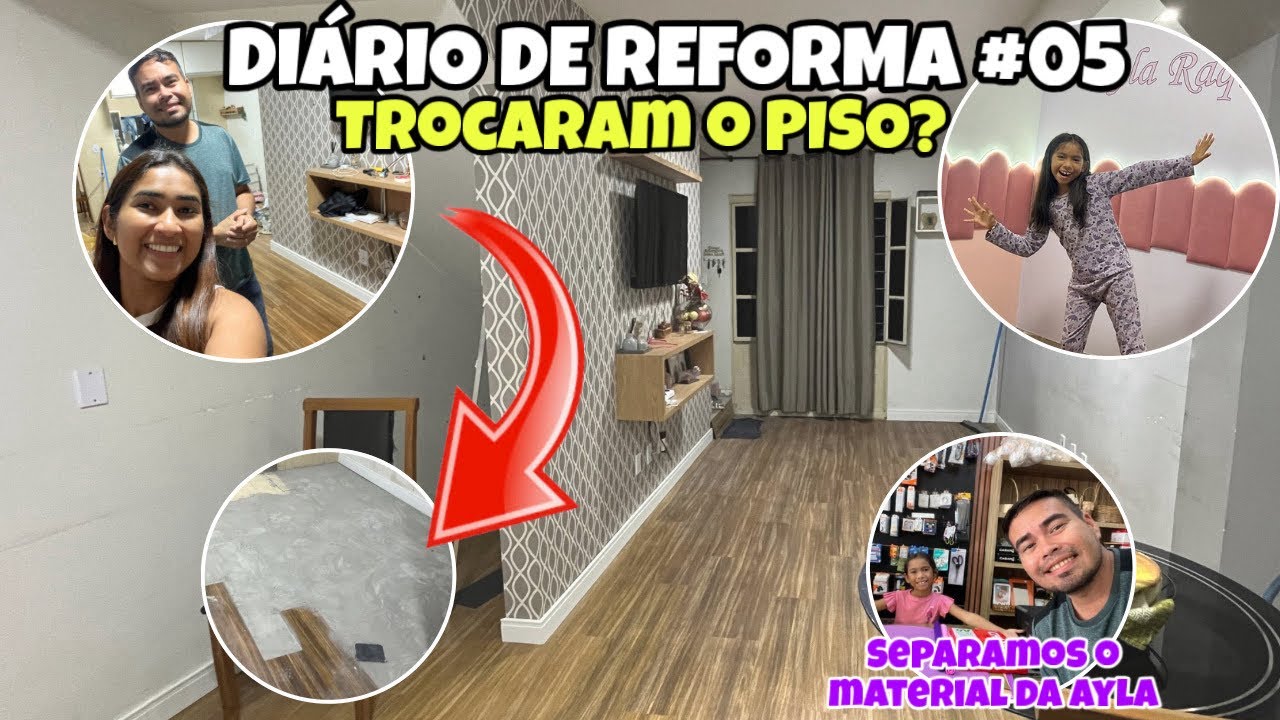Vlog : A troca do piso/ acabamentos rodapés/separamos material da ayla 📚