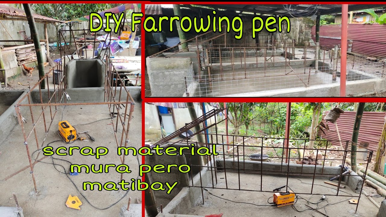 DIY FARROWING PEN / SCRAP MATERIAL / FARMER SQUAD