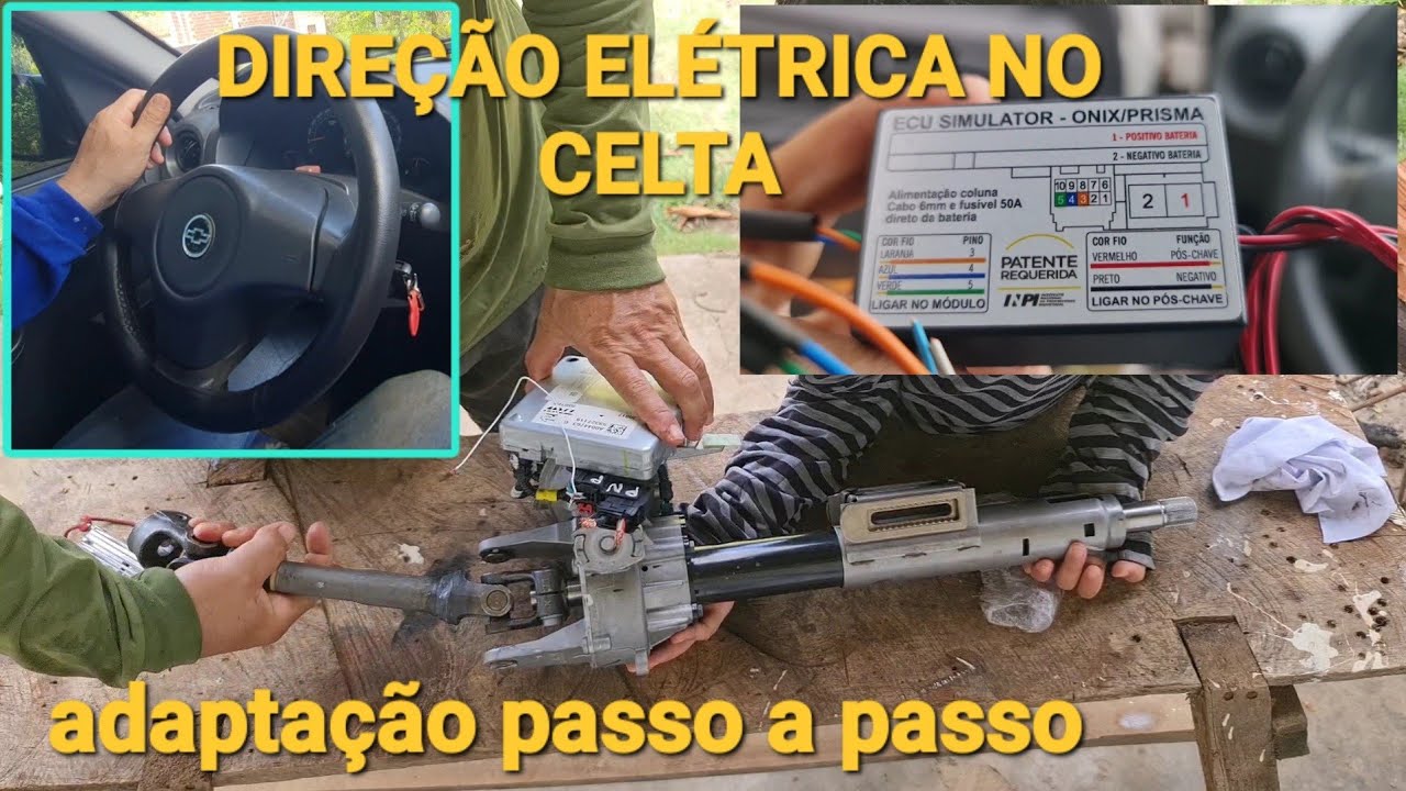 Direção elétrica no celta, instalação passo a passo completo