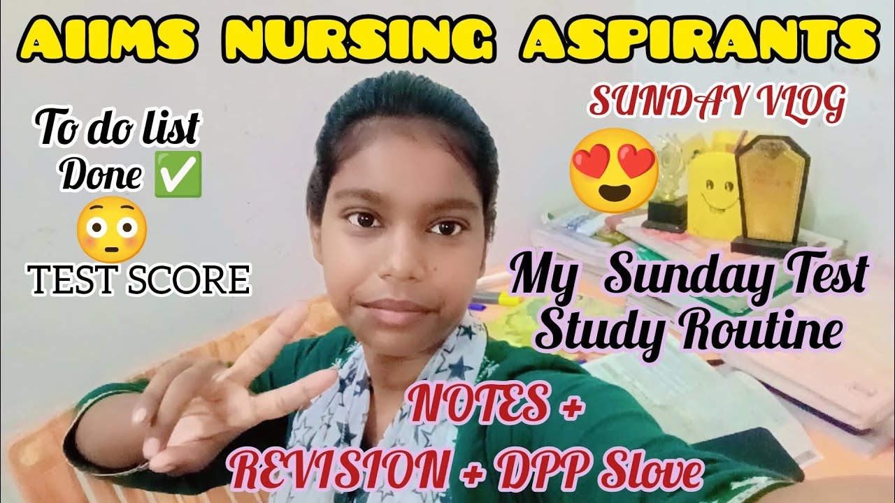 My Sunday Test Preparation Study Vlog 🥳#NEET #aiims #motivation #bscnursing #vlog 