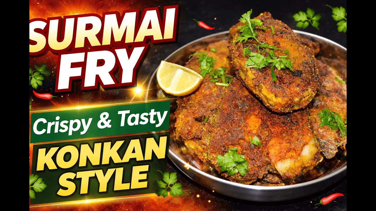 झटपट आणि खमंग Surmai Fry | Konkan Surmai Fry Recipe Step by Step | Hotel Style Crispy Surmai Fry