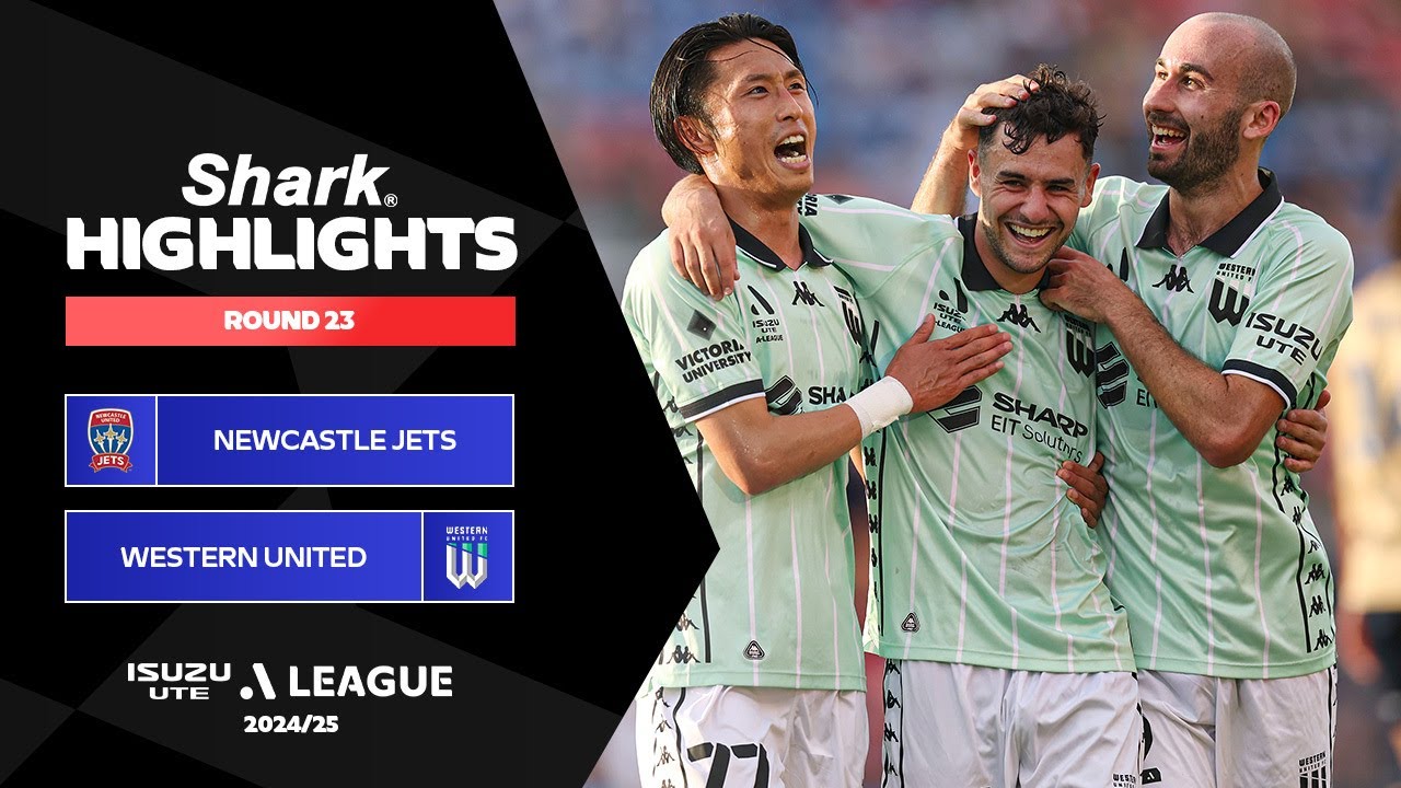 Newcastle Jets v Western United FC - Shark Highlights | Isuzu UTE A-League 2024-25 | Round 23
