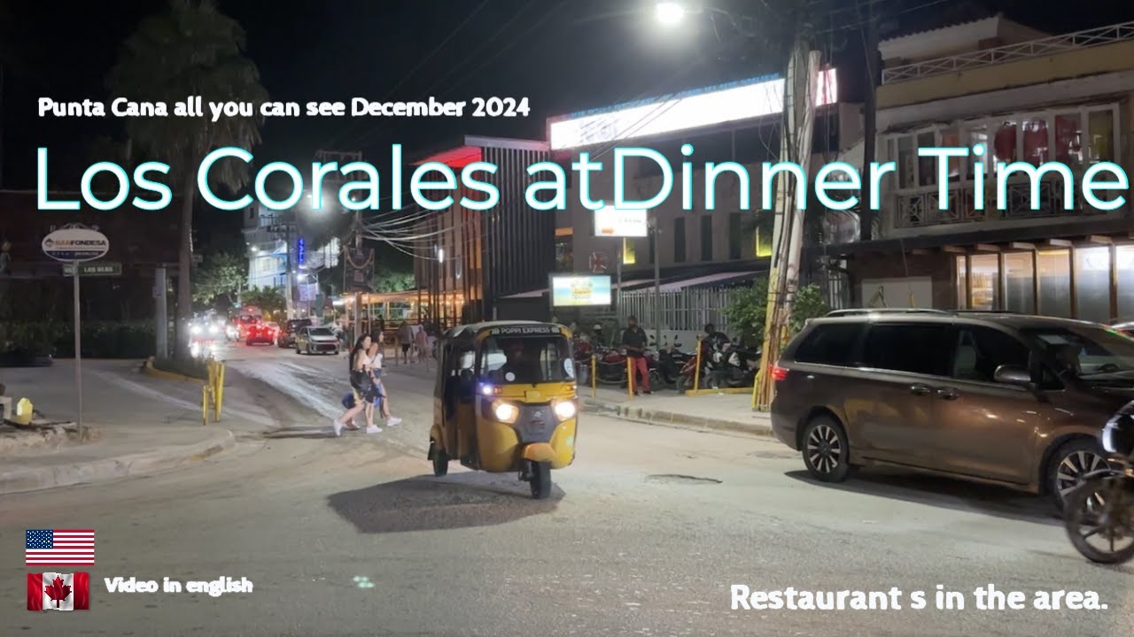 Los Corales for Dinner  - Punta Cana all you can see evening walk