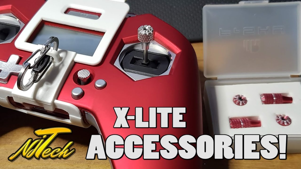 FrSky X-lite Accessories! | Stick Ends and Neck Strap Brace!