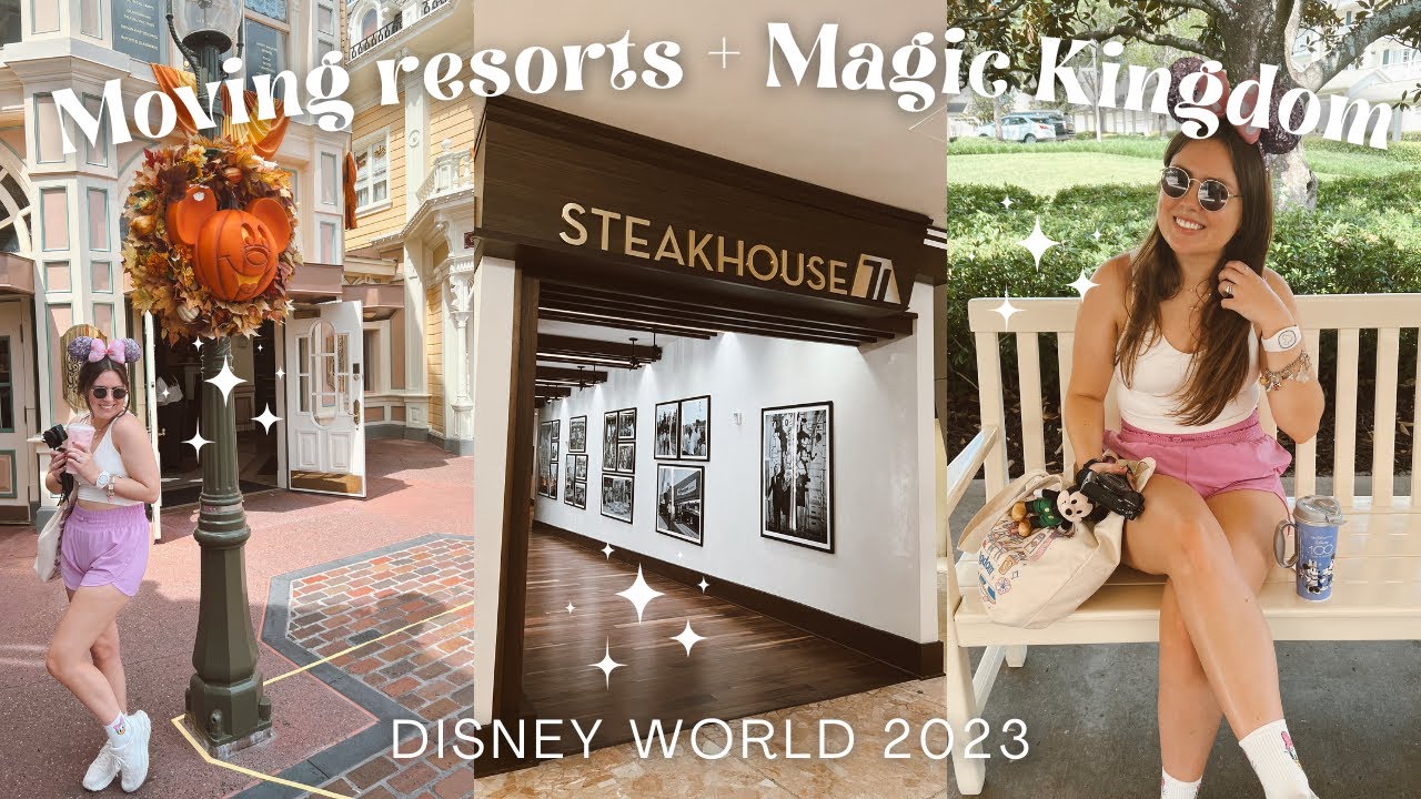 Disney World Vlog 2023 ✨🏰  Moving resorts, renting DVC points, Magic Kingdom, & Steakhouse 71 lunch!