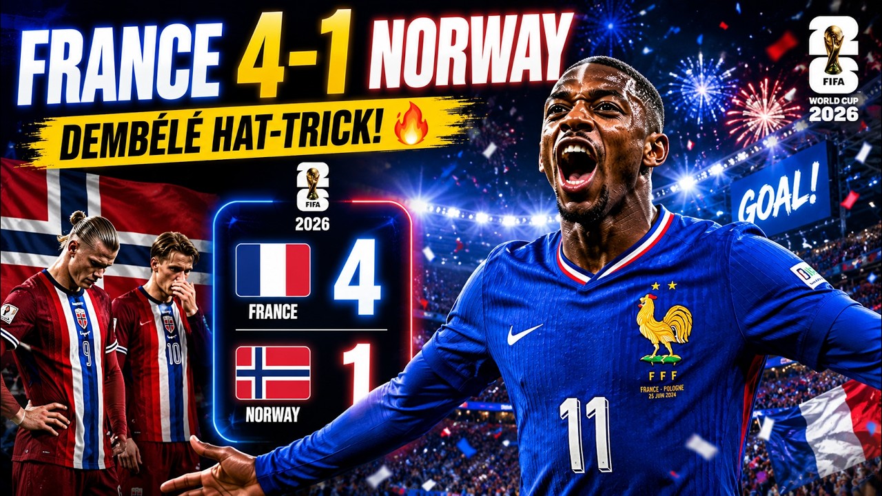 ⚽ Франция 4-1 Норвегия | Лучшие моменты ЧМ-2026 🇫🇷 #франция #норвегия #чм2026