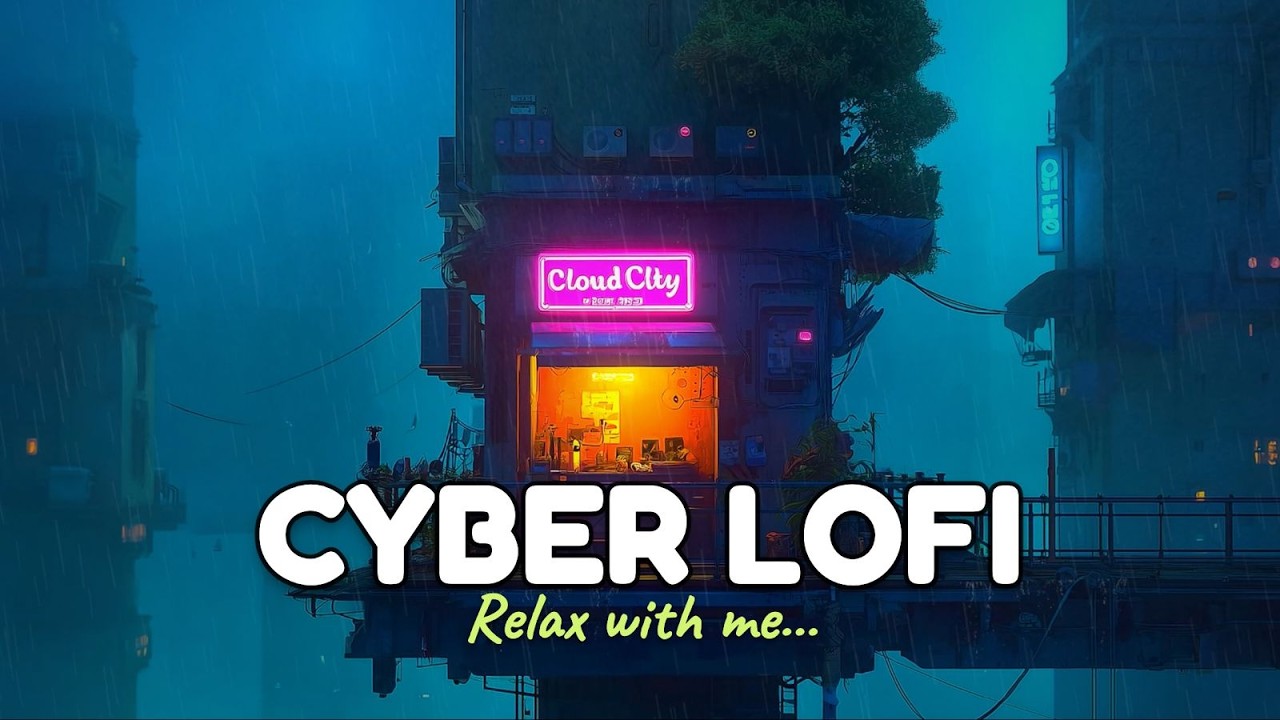 Cloud Rainloop Skies ☔ | Smoglit / Lofi / City / Music ☔ Skyfall | Urban Skywash Alert