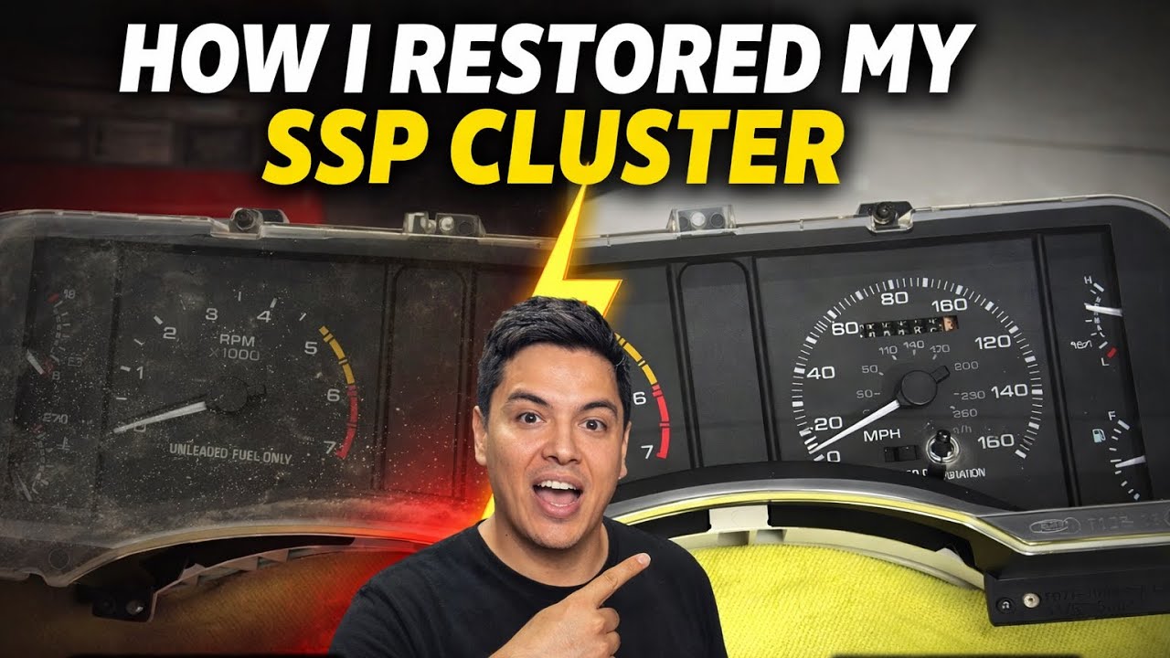 Foxbody Mustang SSP Cluster Restoration | Step-by-Step Before & After 