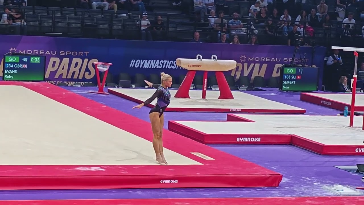 RUBY EVANS  FLOOR EXERCICE 2025 MOREAU SPORT PARIS QUALIFICATION