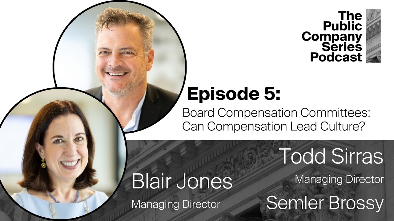 Board Compensation Committees: Can Compensation Lead Culture?
