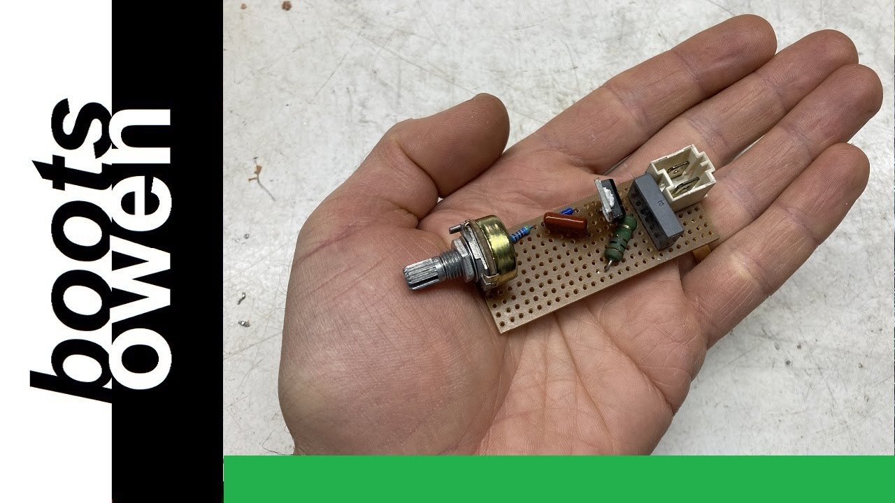Homemade washing machine motor speed controller using parts from the machine