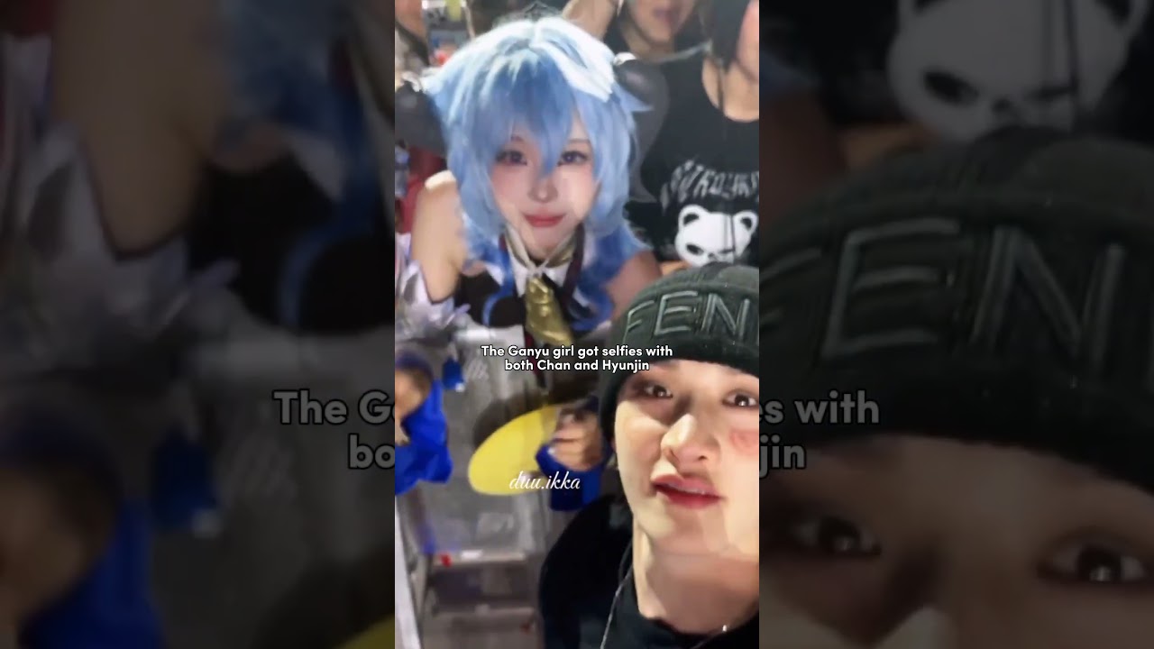 The cosplayers at skz concerts do such great jobs😭😭#skz#hyunjin#bangchan#ganyu#genshinimpact#fyp