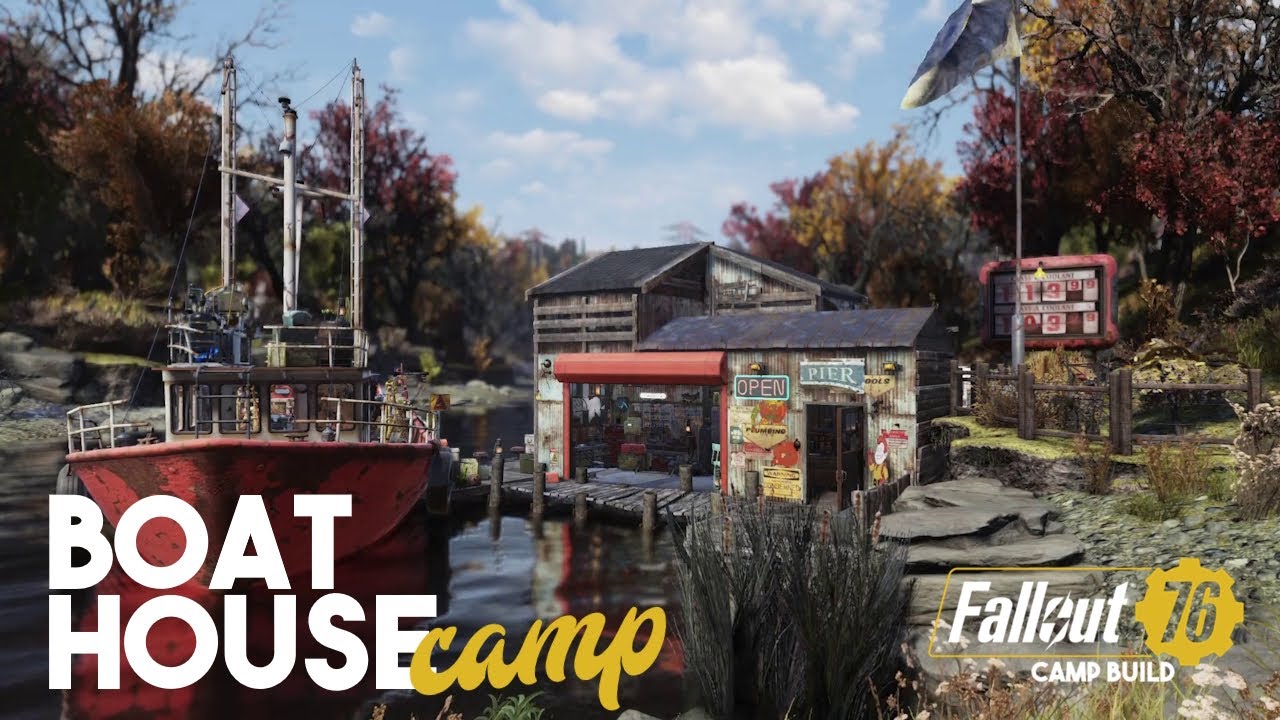 Riverside Boat House | Fallout 76 CAMP Build