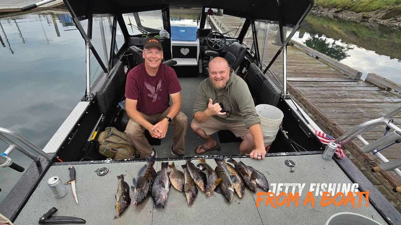 Fishing the Jetty for Rockfish in Tillamook Oregon!