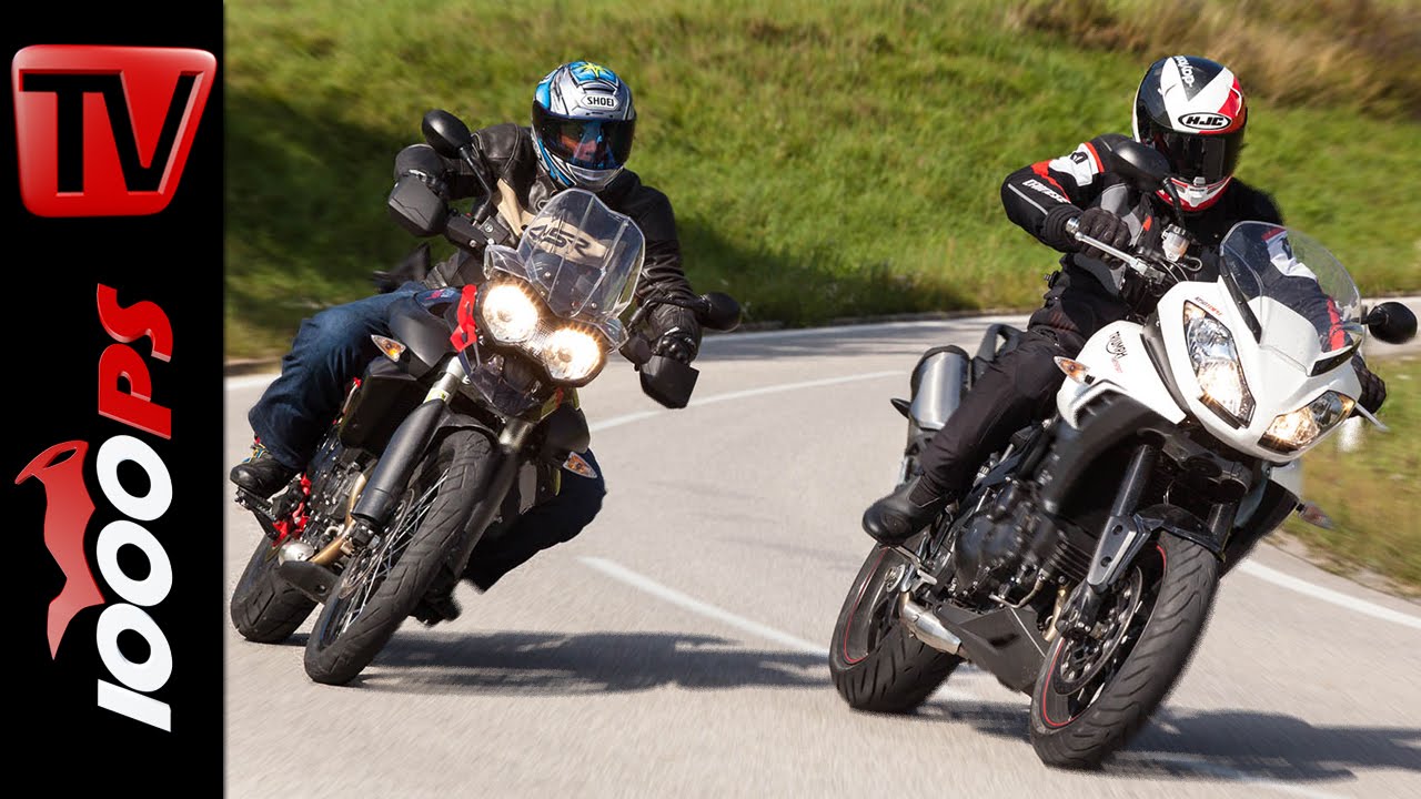 Triumph Tiger Sport vs Tiger 800 XC Testvideo | Action, Details, Sound