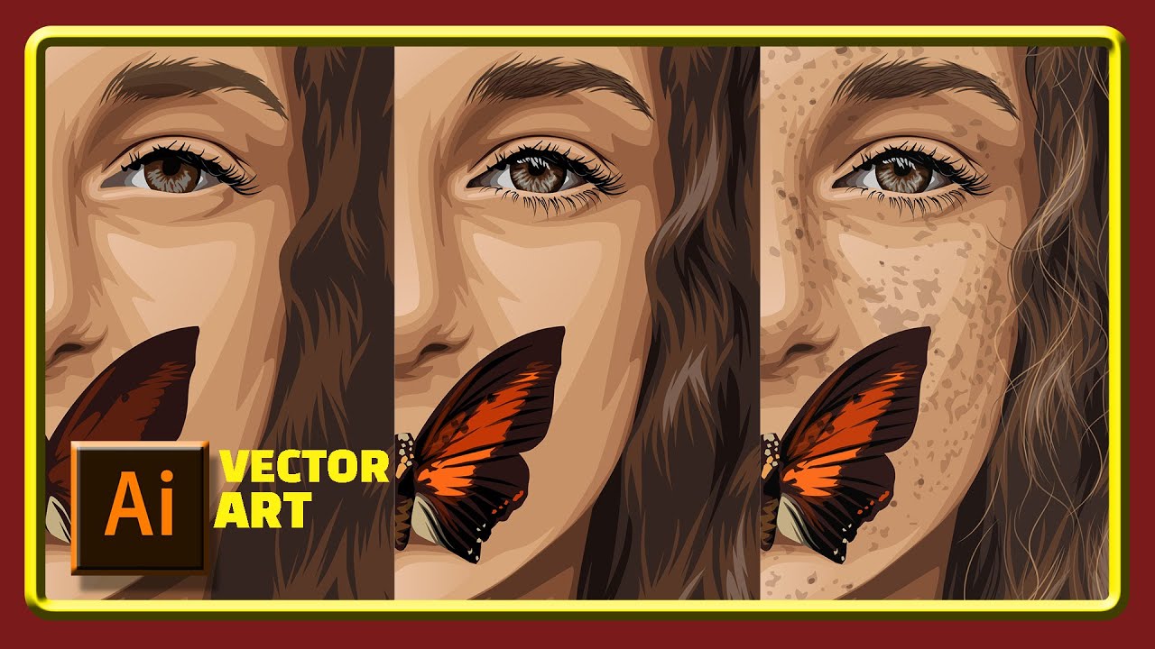 آموزش وکتورآرت در ایلوستریتور|نقاشی دیجیتال|| vector art tutorial in illustrator | speed art