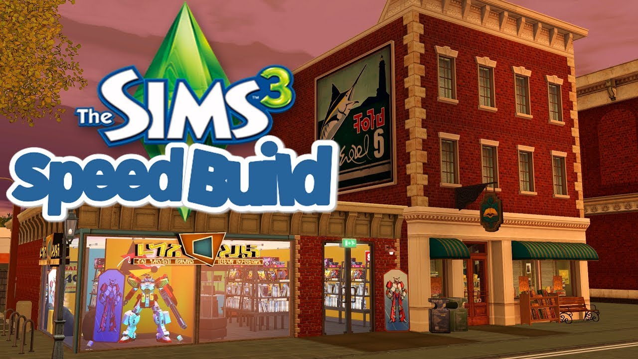 The Sims 3 Speed Build | Saint Greer Comic Shop