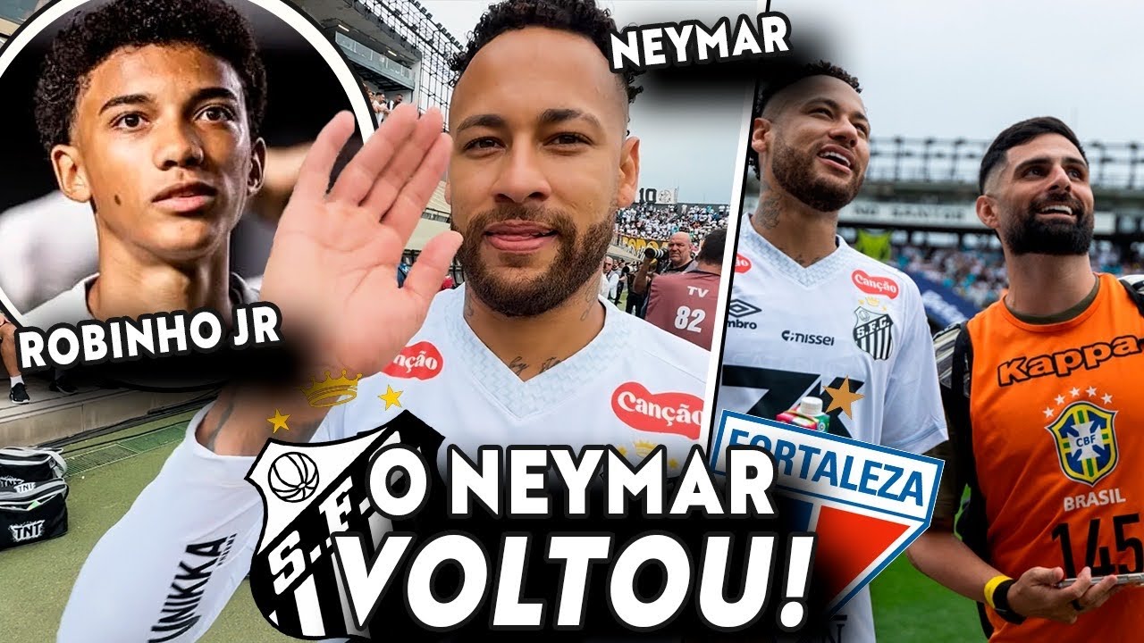 NEYMAR “AGREDIU” A GENTE ANTES DO JOGO! SANTOS EMPATA COM FORTALEZA! NEYMAR VOLTA A JOGAR! 