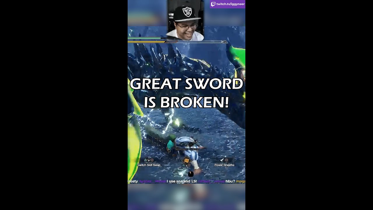 Great Sword main tries Strongarm TCS for the 1st time in Monster Hunter Rise Sunbreak