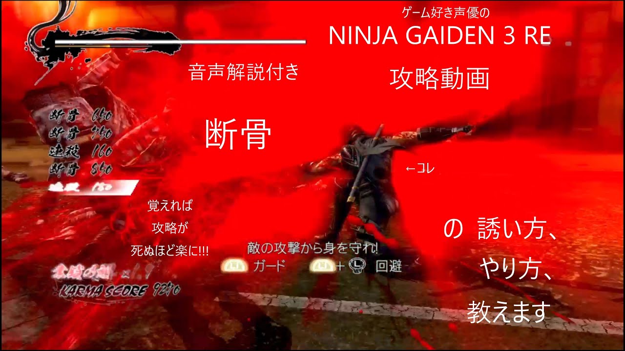 NINJA GAIDEN 3 RE 断骨のやり方