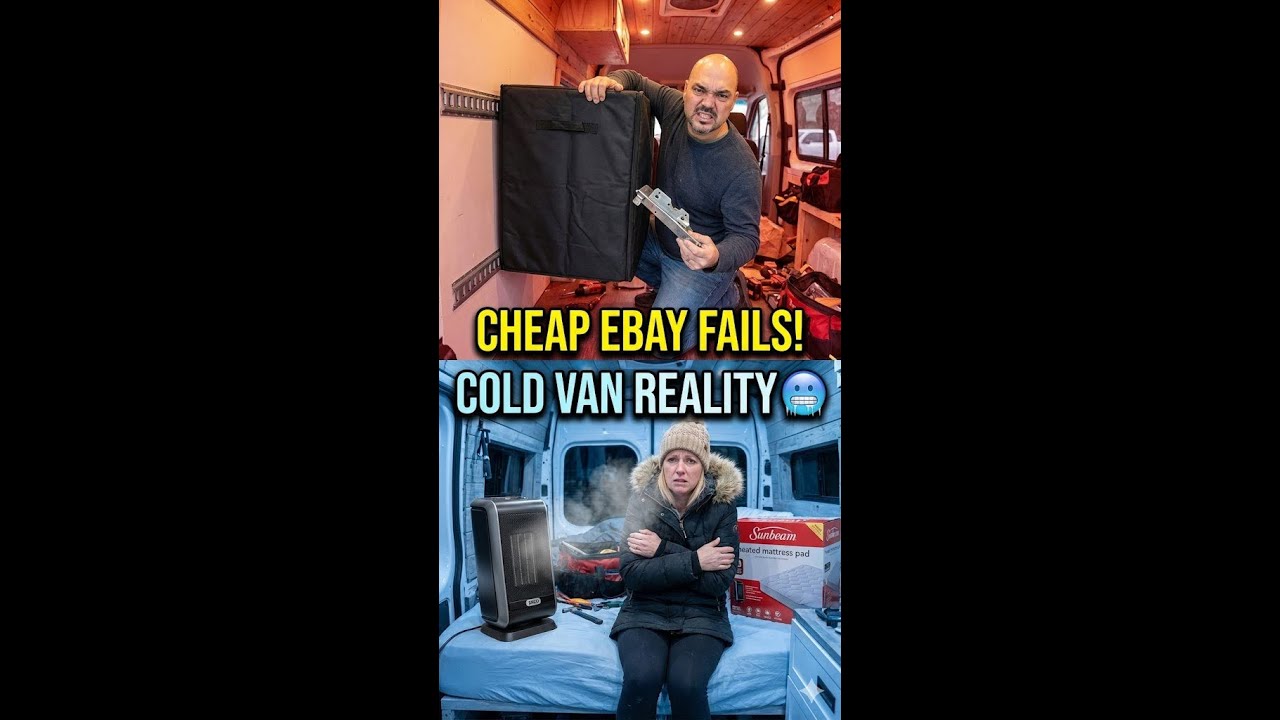 Почему нам было тяжело: дешевые находки на eBay и реальность жизни в фургоне в холодную погоду 🥶