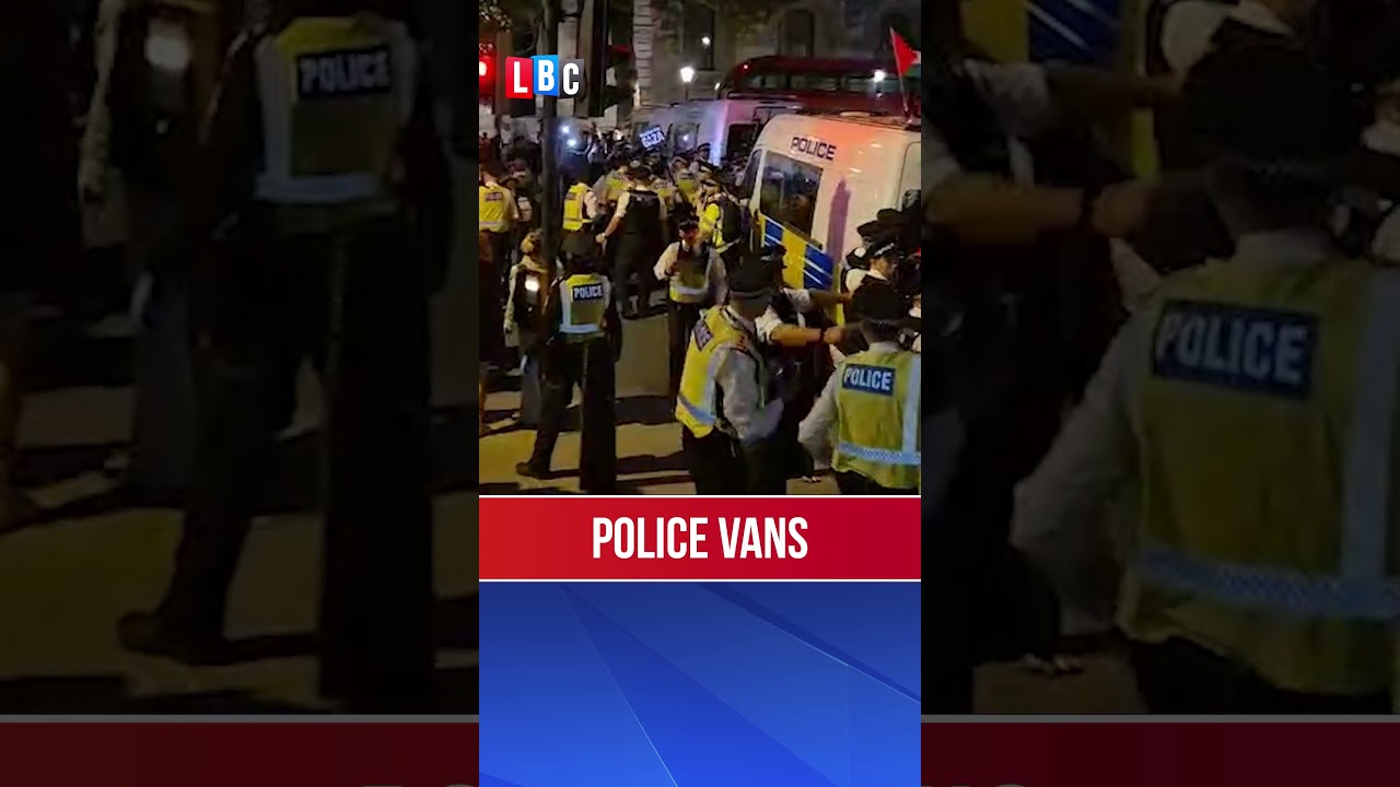 Violent protest breaks out at Downing Street