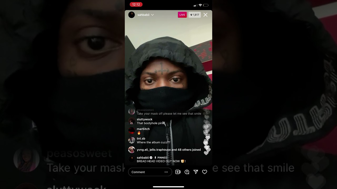 SahBabii Instagram Live (Bread Head) #LLD❤️