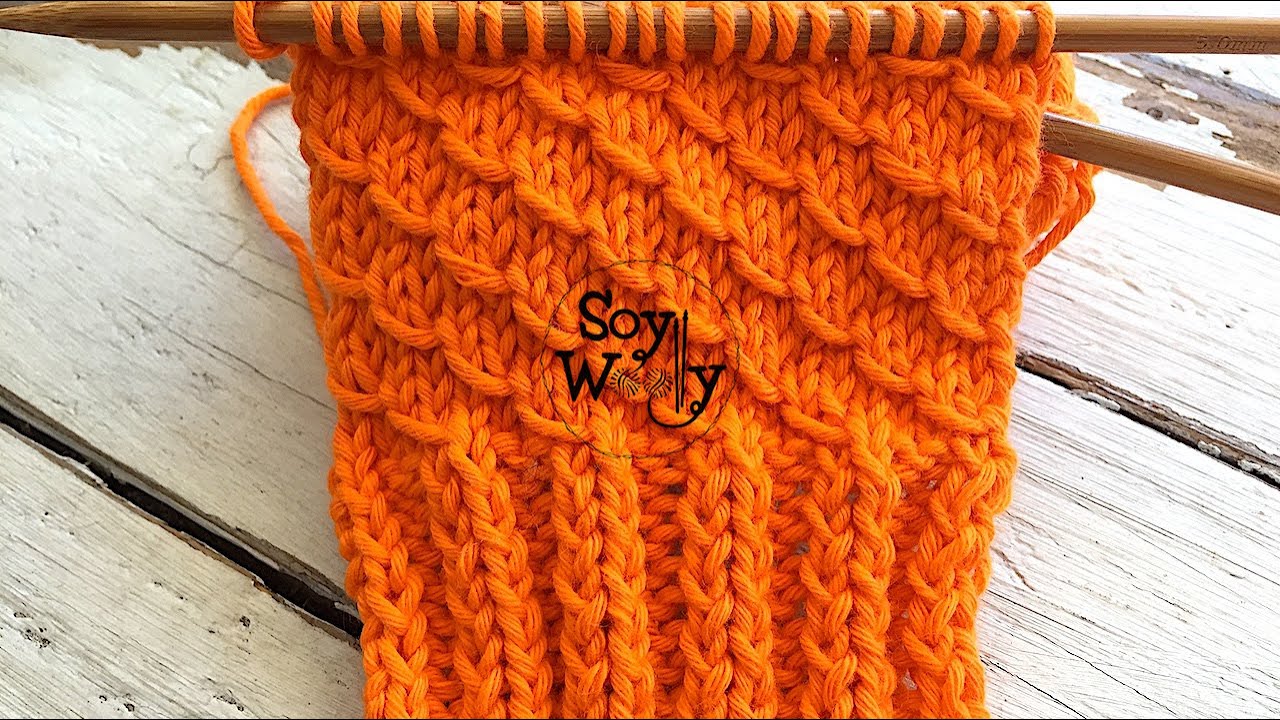 Punto Escamas de Pescado tejido en dos agujas (+ truco para el elástico) - Soy Woolly
