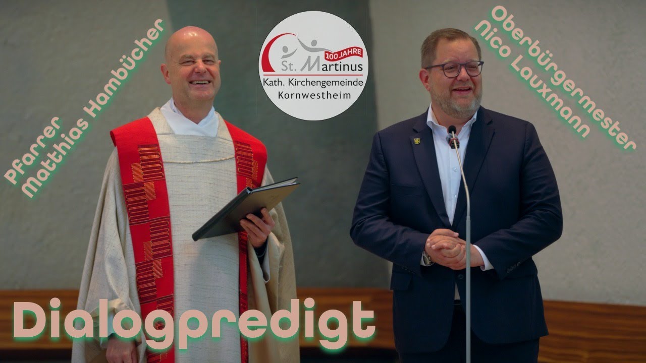 Dialogpredigt Pfarrer Hambücher und OB Lauxmann