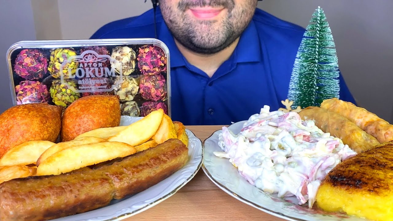 ASMR CHRISTMAS FOOD IN TURKEY MUKBANG (MERRY CHRISTMAS🎅🎄) EATING SOUNDS