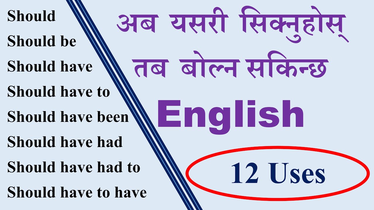 Should, Should be, Should have, Should have been, Should have had - English Hub