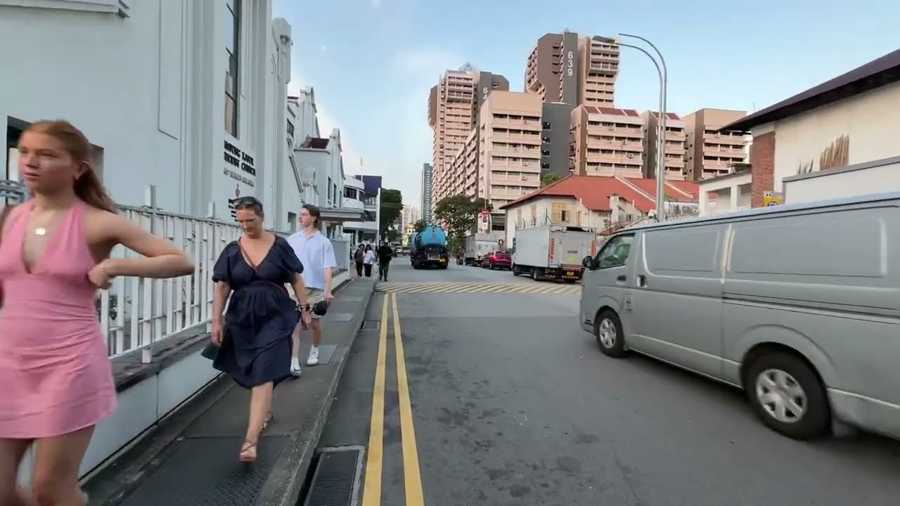 Evening Walk Serangoon Road Singapore 