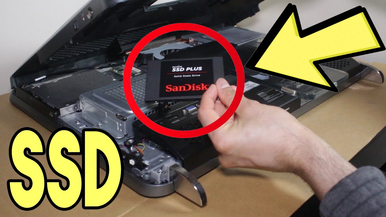 Как обновить моноблок | Модернизация твердотельного накопителя (SSD) | Dell Inspiron One 2320 | Т...