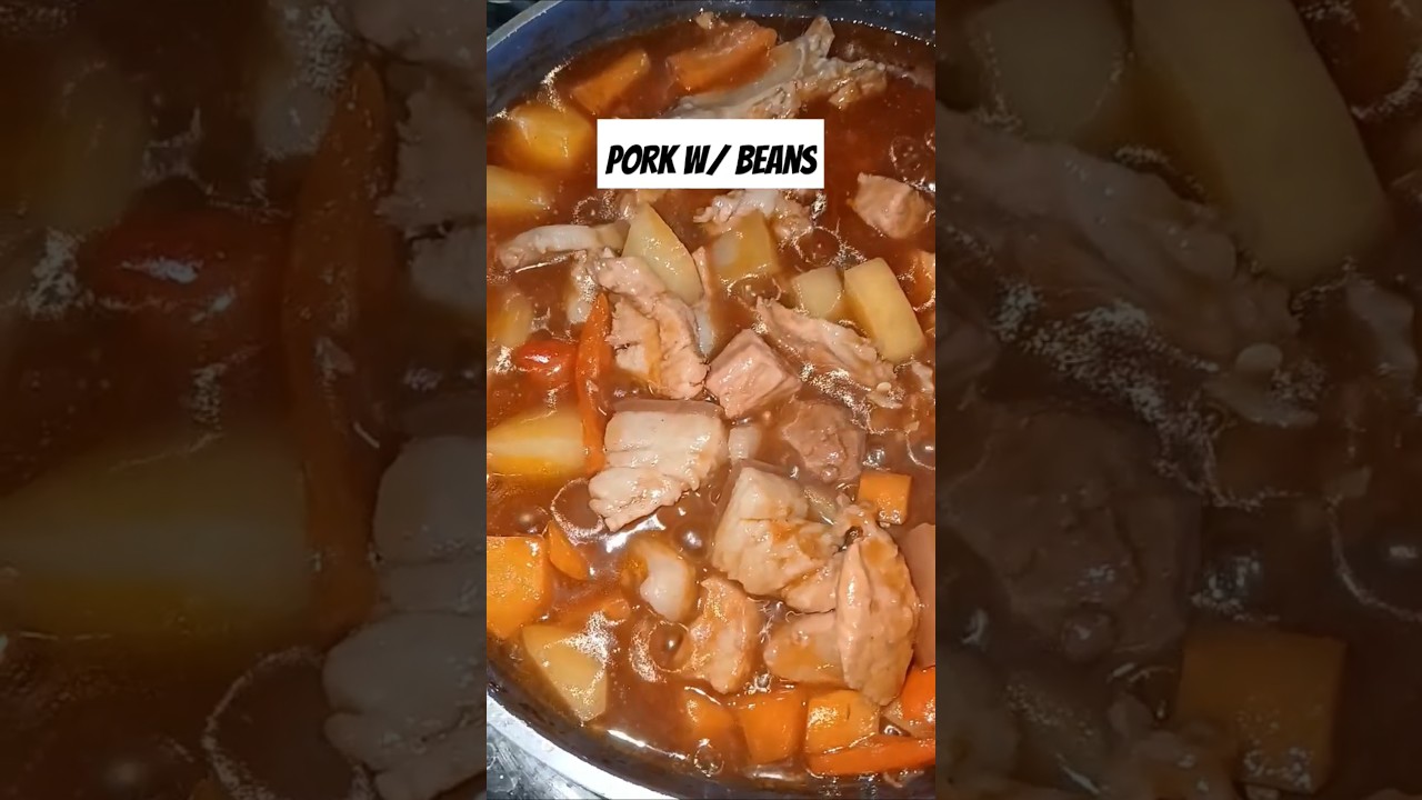 Pork Beans | cooking | Filipino style #subscribe  #everyone  #youtubeshorts