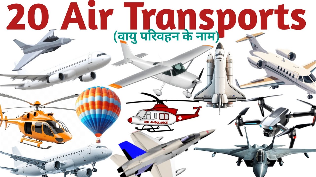 20 Air Transport  Names || Flaying Vehicles For Kids✈️🚁 || Kids Learning Video ||