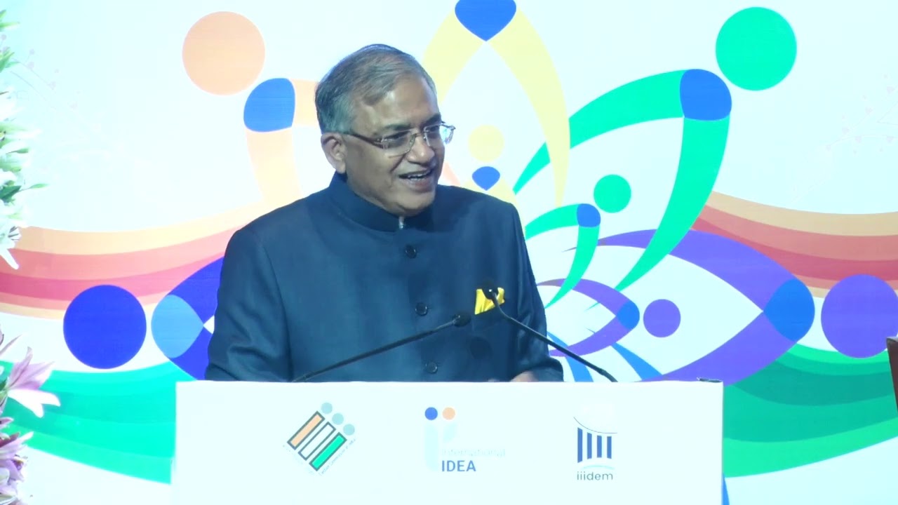 CEC Shri Gyanesh Kumar while speaking at the launch of ECINET at #IICDEM2026.